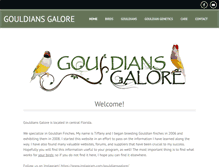 Tablet Screenshot of gouldiansgalore.com